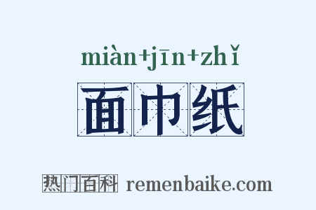 面巾纸是什么意思的图片